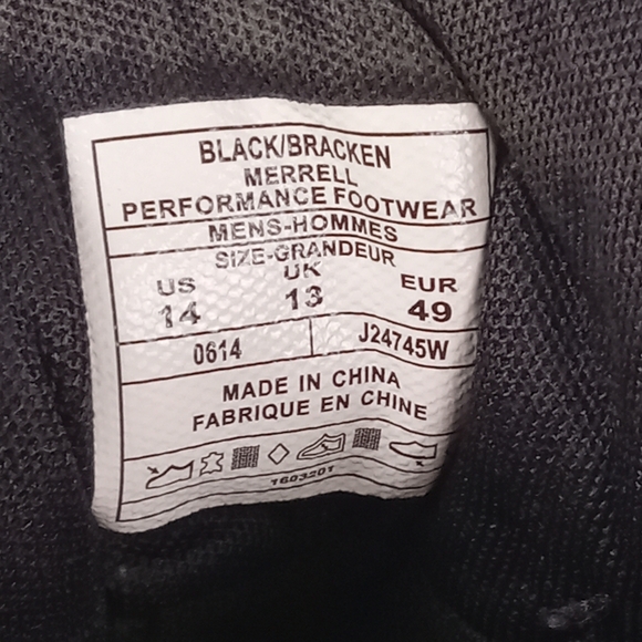 Merrell Pulsate Hiking Shoes Mens Size 14 Brown Nubuck Suede Upper Trail Outdoor - Picture 9 of 9